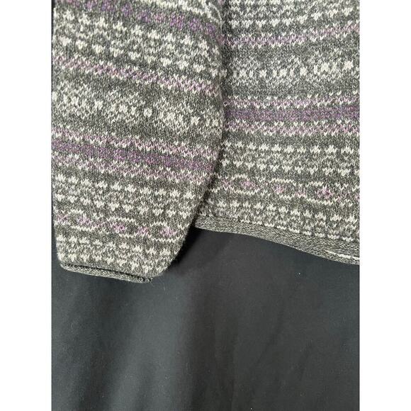 Vintage ALPS Fine Women's Apparel Sweater, Med, Warm, Purple/Green, Turtleneck - Picture 2 of 7